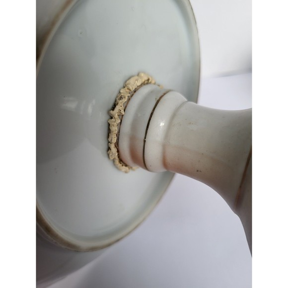 Lot of 2 Antique Porcelain Hand Painted Floral Compote Moriage Gold Dish Japan - Picture 12 of 13